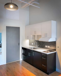 Studio kitchenette at 196 Trumbull