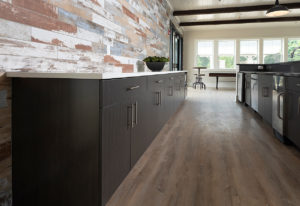 Clubhouse bar cabinets at Trail Run Luxury Apartments.