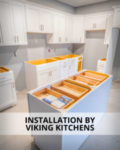 Viking Kitchens installed the kitchen cabinets and bathroom vanities at Residences On Main in Bristol.